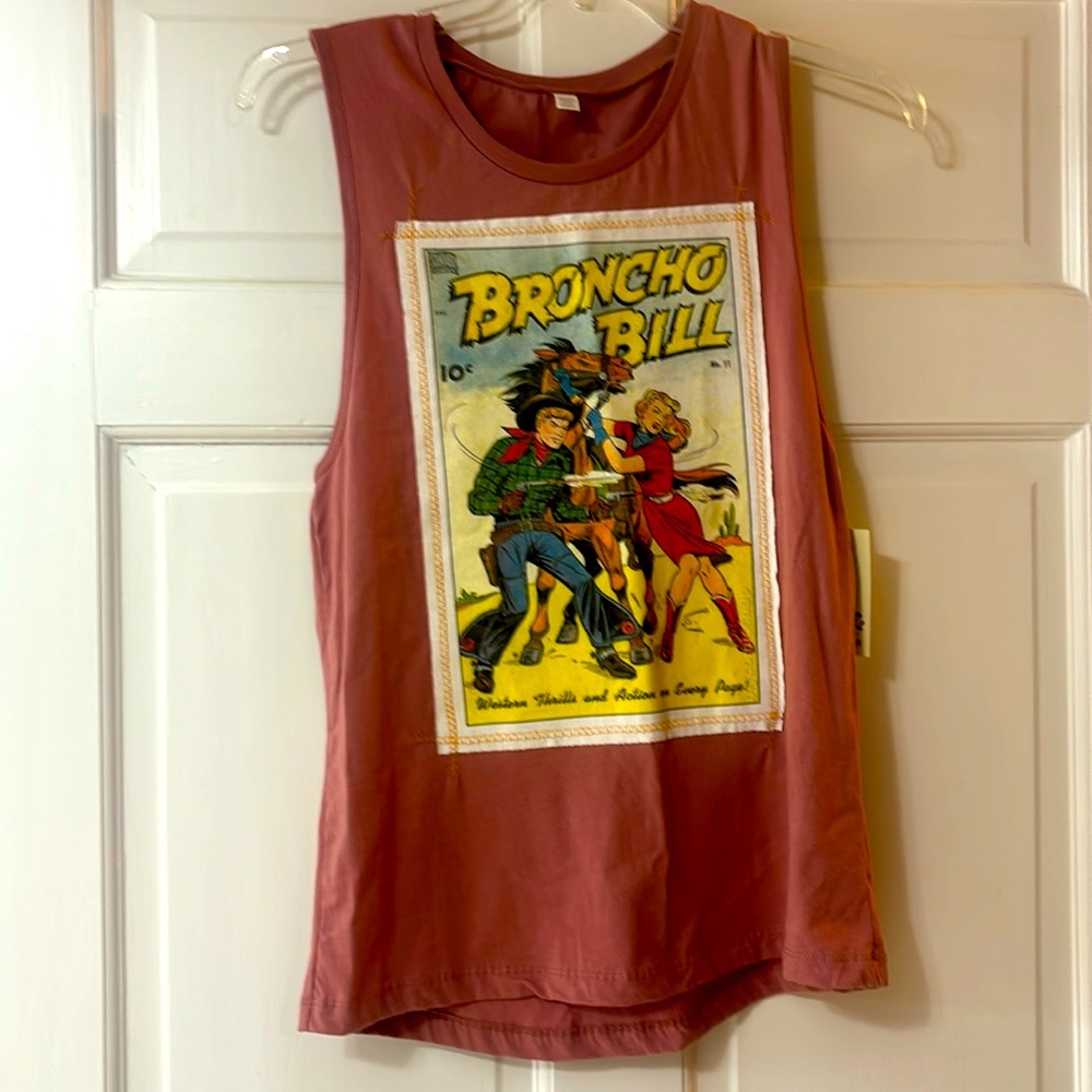 Sleeveless Patch Tank Tee I ❤️ Offers!!